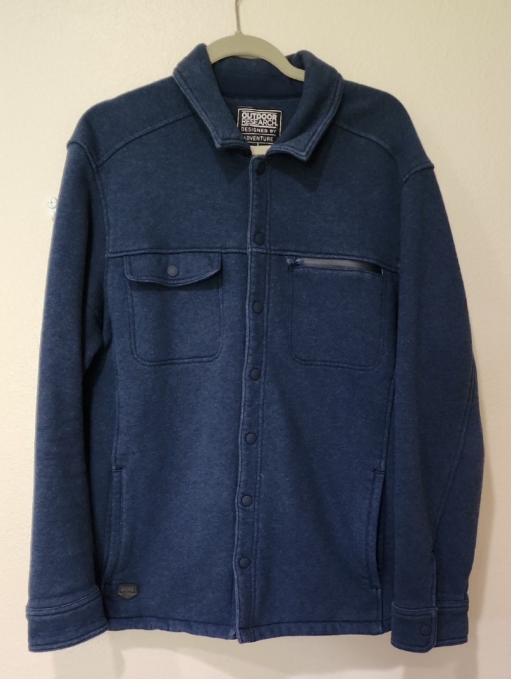 Outdoor Research M Revy Shirt Jacket Shacket Fleece Inside Snap size L